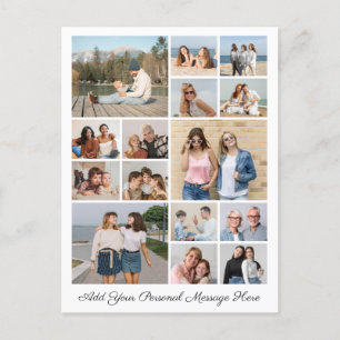 Postal 15 Collage de fotos Añadir su propio saludo
