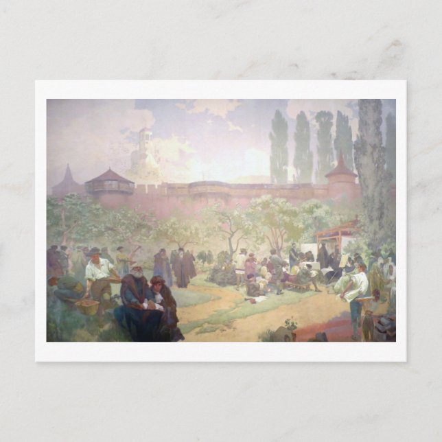 Postal #15 Impresión de la Biblia de Kralice en Costa de  (Anverso)