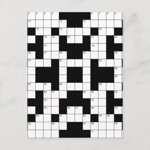 Postal 16640-crucigrama-vector de rompecabezas CROSSWORD 
