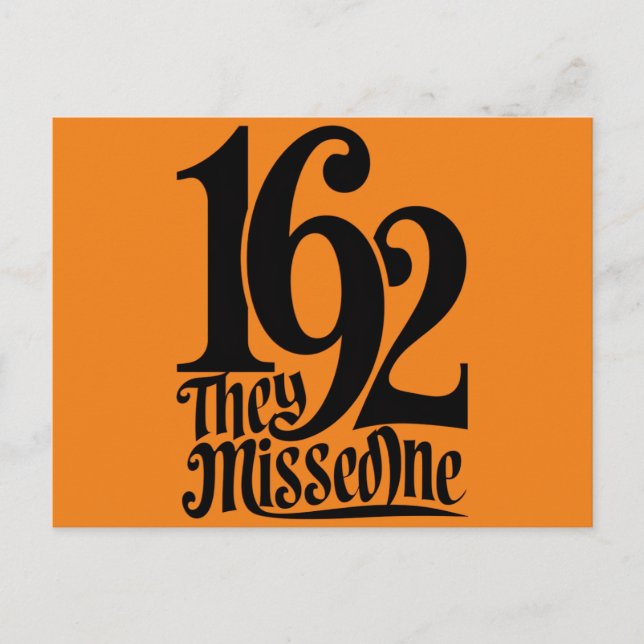 Postal 1692 Se Perdieron Una Temporada De Brujas De Hallo (Anverso)