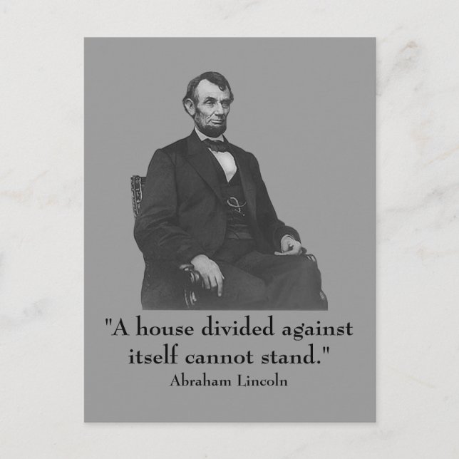 Postal 16.º Presidente Abraham Lincoln (Anverso)