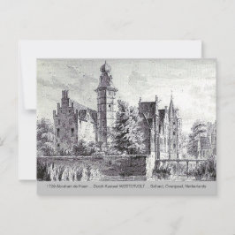 Postal 1729 A. de Haen Castillo Holandés WESTERVELT Posta