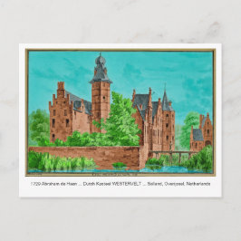 Postal 1729 A. de Haen Dutch Kasteel WESTERVELT .... Card