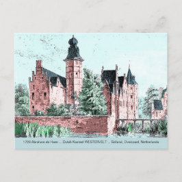 Postal 1729 A. de Haen Dutch Kasteel WESTERVELT Postcard