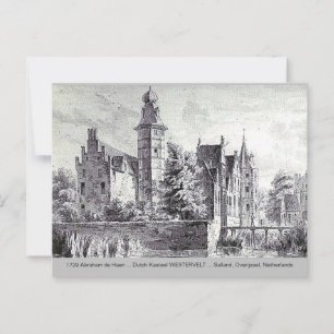 Postal 1729 A. de Haen Dutch Kasteel WESTERVELT Postcard