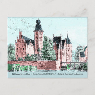 Postal 1729 A. de Haen Dutch Kasteel WESTERVELT Postcard