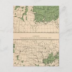 Postal 174 Manzanas, peras, principales regiones