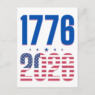Postal 1776 2026 250 años de libertad 