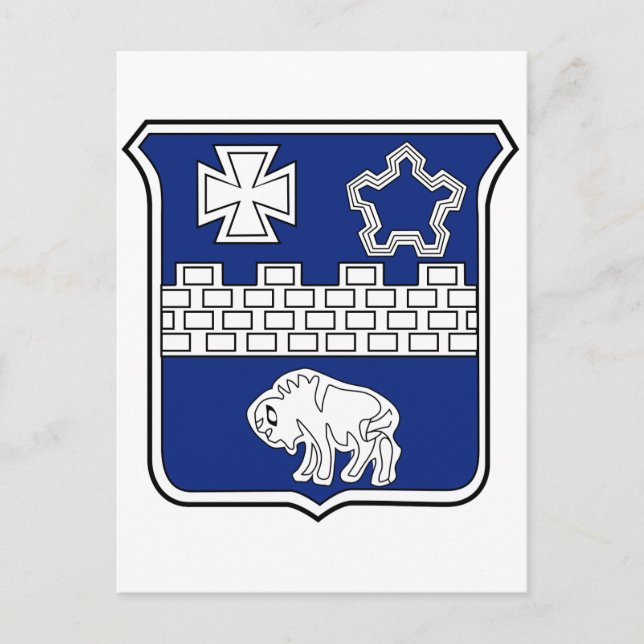 Postal 17.º Parche Militar del Regimiento de Infantería (Anverso)