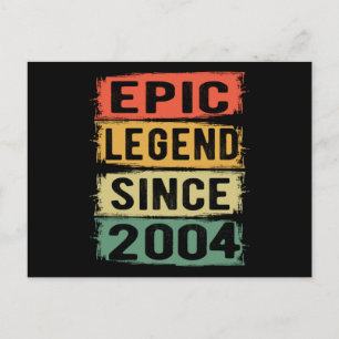 Postal 17 Años Cumpleaños 2004 Épica Leyenda Cumpleaños 1
