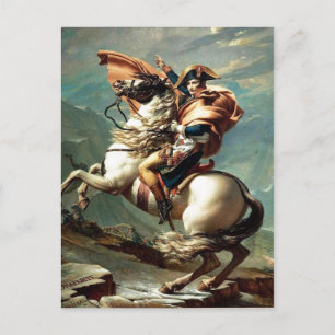Postal 1801 Napoleón Cruzando los Alpes, Jacques-Louis Da