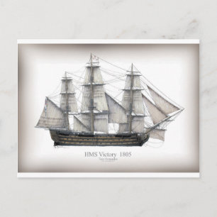 Postal 1805 Barco de la Victoria