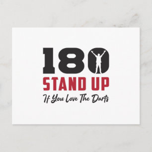 Postal 180 Darts Bullseye Dartboard Arrow Graciosa Idea d