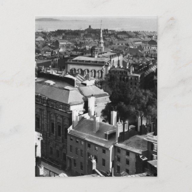 Postal 1859: Una vista de Boston mirando hacia el sur (Anverso)
