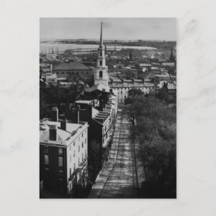 Postal 1859: Vista de Boston desde la Casa de Gobierno