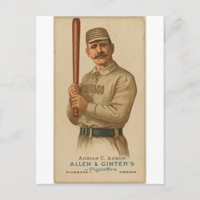 Postal 1887 Adrian C. Anson (Anverso)