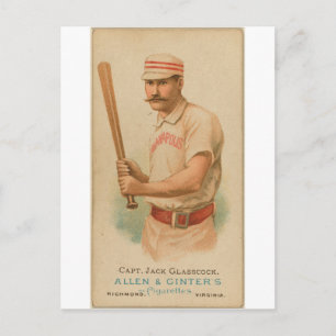 Postal 1887 Capitán Jack Glasscock