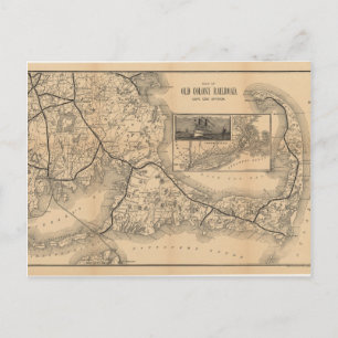 Postal 1888_Old_Colony_Railroad_Cape_Cod_map