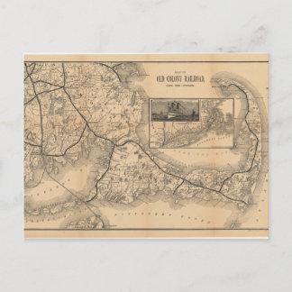 Postal 1888_Old_Colony_Railroad_Cape_Cod_map
