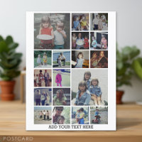 18 Collage de fotos y texto - Puede editar blanco