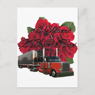Postal 18 Ruedas y una docena de Rosas