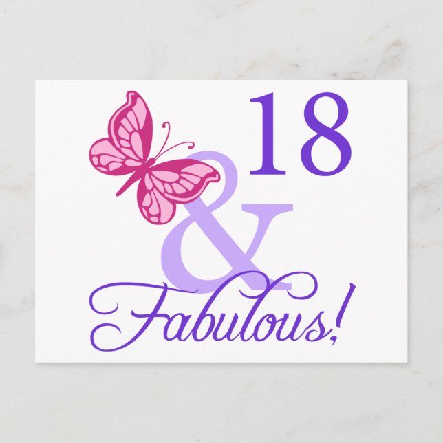 Postal 18 Y Fabuloso Cumpleaños (Anverso)