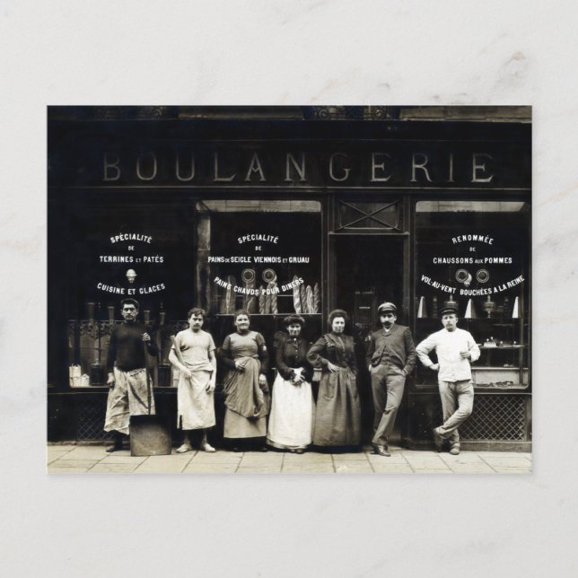 Postal 1900 Parisian Bakery (Anverso)