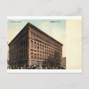 Postal 1909 Vintage Ellicott Square, Buffalo, NY