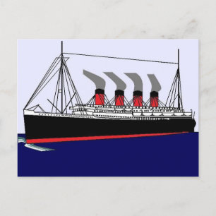 Postal 1912 de Paquebot Francia