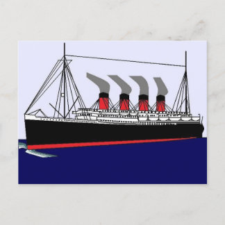 Postal 1912 de Paquebot Francia