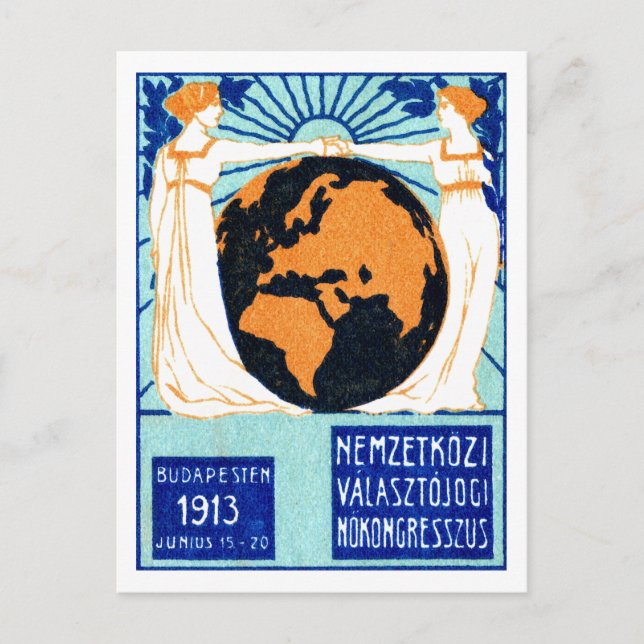 Postal 1913: El derecho de voto de las mujeres (Anverso)