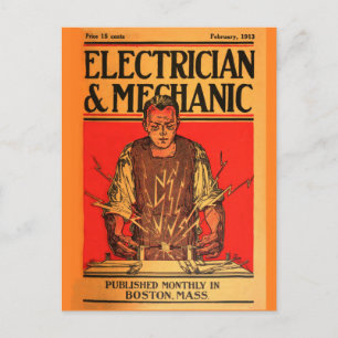 Postal "1913 Feb-ElectricianandMechanic"