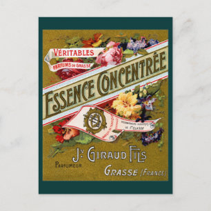 Postal 1915 Essence Concentree perfume francés