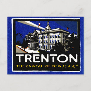 Postal 1915 Vintage Trenton NJ