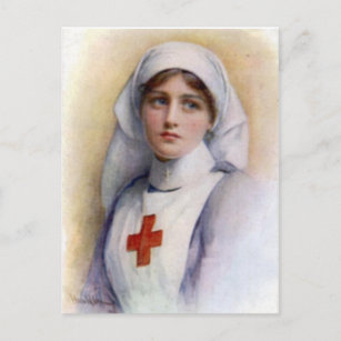 Postal 1916 Enfermera de Reproducción Vintage Postcard