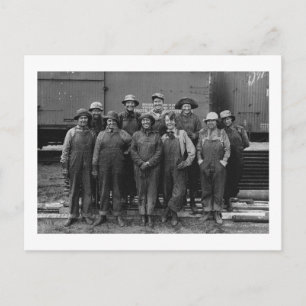 Postal 1918 Mujeres Trabajadoras Unión Ferroviaria del Pa