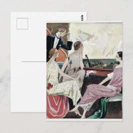 Postal 1930 Mujeres Vintage con Vestidos de Noche