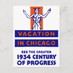 Postal 1934 Chicago Century of Progress