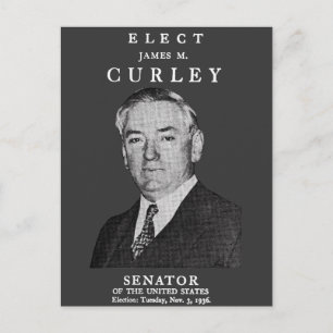 Postal 1936 Elección de Curley al Congreso