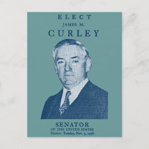 Postal 1936 Elección de Curley al Congreso