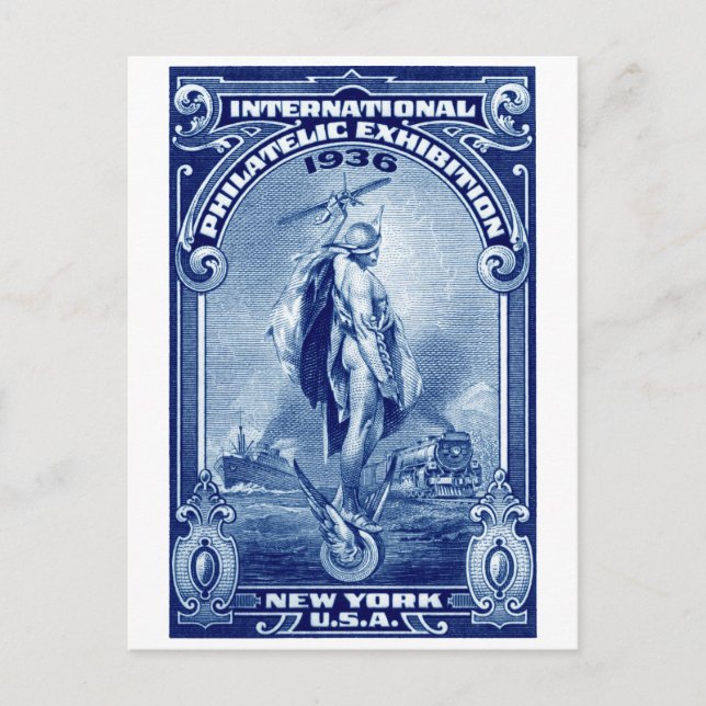 Postal 1936 International Philatelic Expo Nueva York (Anverso)