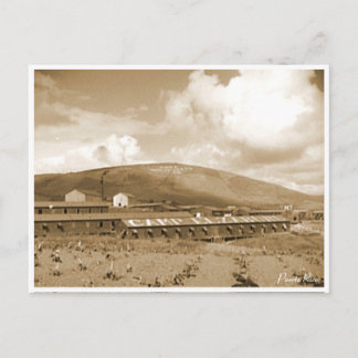 Postal 1938 Campamento Laboral Puerto Rico PRRA New Deal 