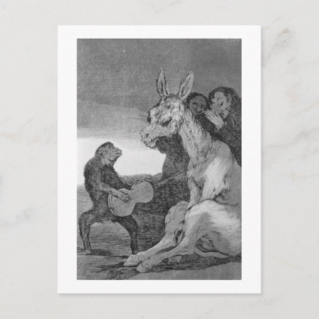 Postal 193-0082138 Bravo!, caricatura de la velada musica (Anverso)