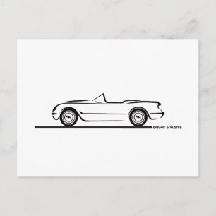 Postal 1953 1954 1955 Corvette