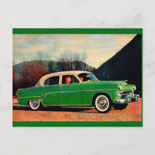 Postal 1954 Dodge Royal V8 en verde