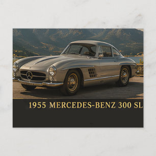 Postal 1955 Mercedes-Benz 300 SL Gullwing Clásico Alemán