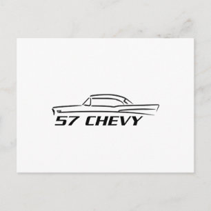 Postal 1957 Chevy Hard Top Type