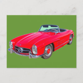 Postal 1960 Mercedes Benz 300 SL Convertible