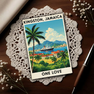 Postal 1960s Vintage Jamaica Viajes 
