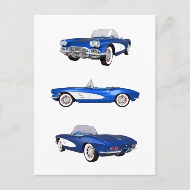 Postal 1961 Corvette C1: (Anverso)